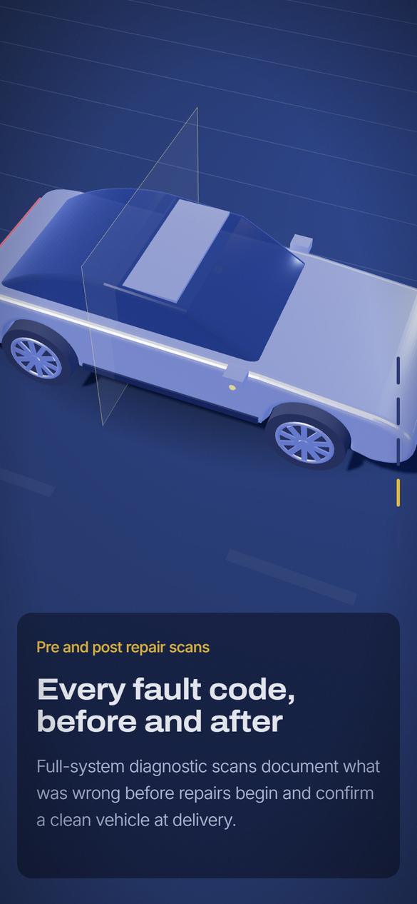 Essential ADAS on a phone, repair scans