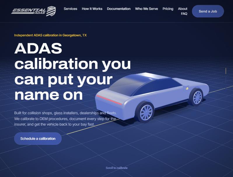 Essential ADAS website home page